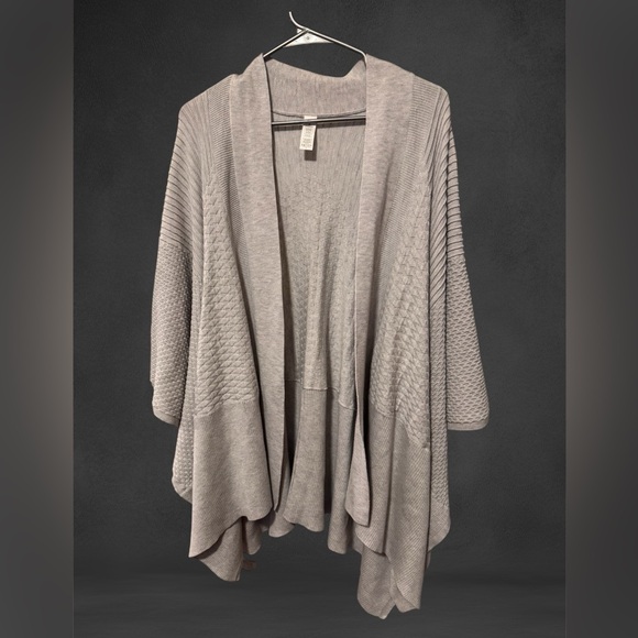 Lululemon Dream Weaver Wrap Sweater Heathered Core Ultra Light Grey One Size - Picture 6 of 11